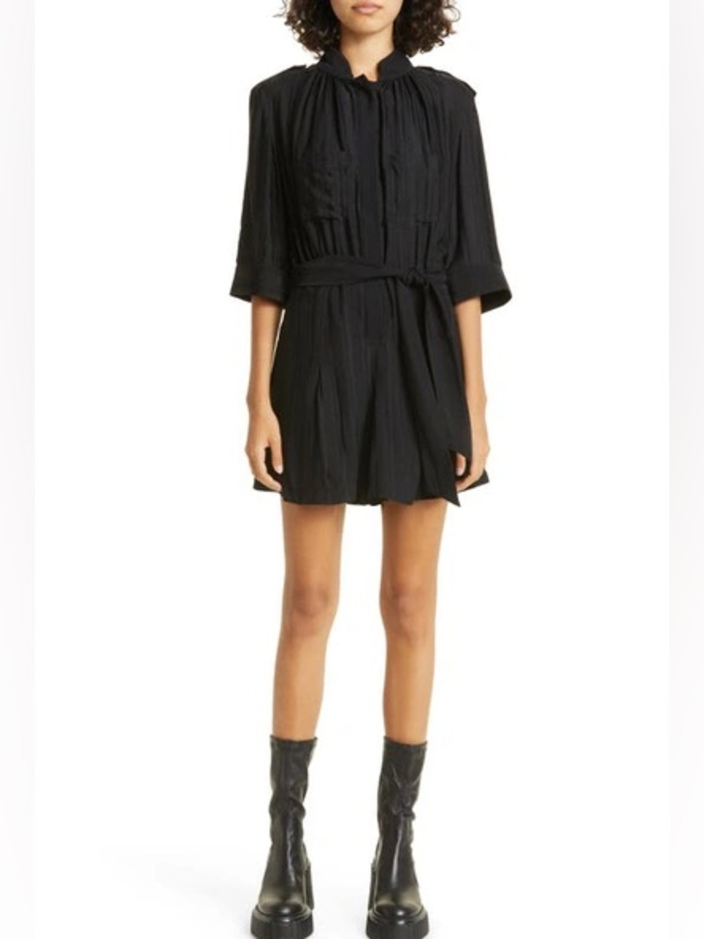 Smythe Black Utility Romper